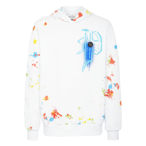 PHILIPP PLEIN hoodie sweatshirt dripping skull