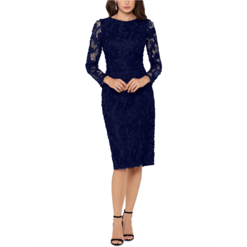 Xscape womens lace soutache cocktail and party dress