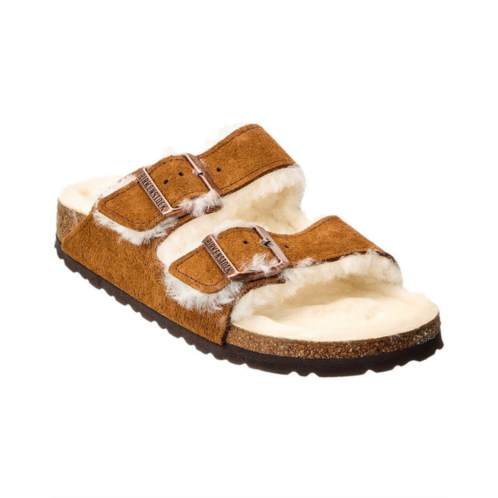 Birkenstock womens arizona shearling narrow sandal