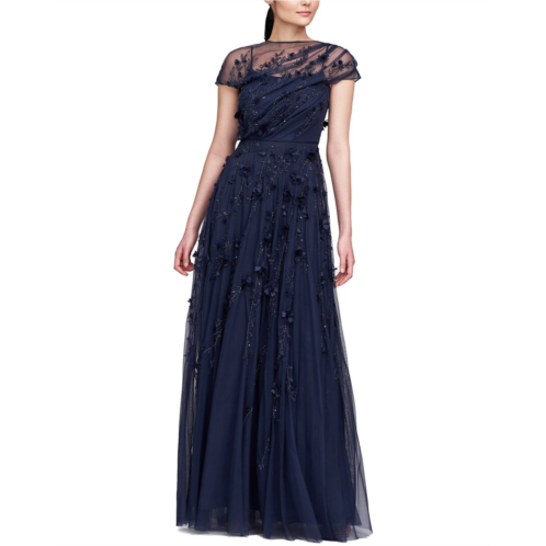 Theia valerie petal embroidered gown