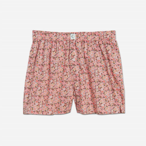 The Sleep Code womens ravi liberty print boxer in anoki rose