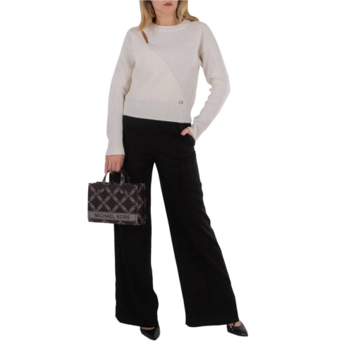 Michael Kors detail long sleeve cut out sweater