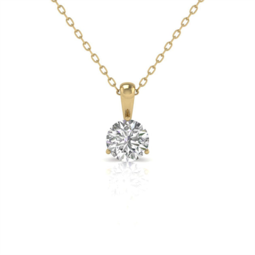 Diana M. diana m lab 14kt yg 1ct three prong martini pendant