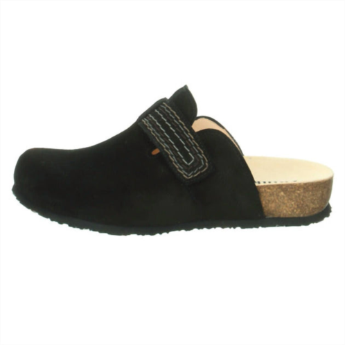 Think! julia velcro clog in black