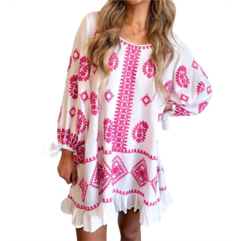 ELAN cabana cover up in white