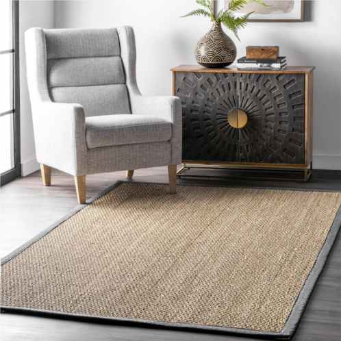 NuLOOM elijah seagrass with border area rug