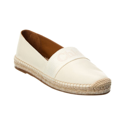 Chloe piia flat leather espadrille