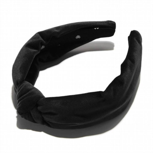 LELE SADOUGHI velvet knotted headband in jet