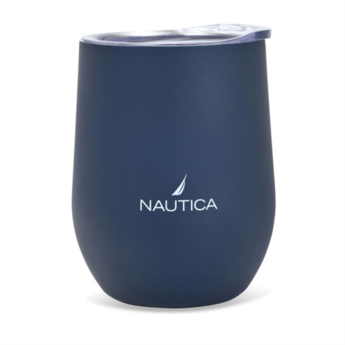 Nautica womens j-class logo double-walled stainless steel tumbler