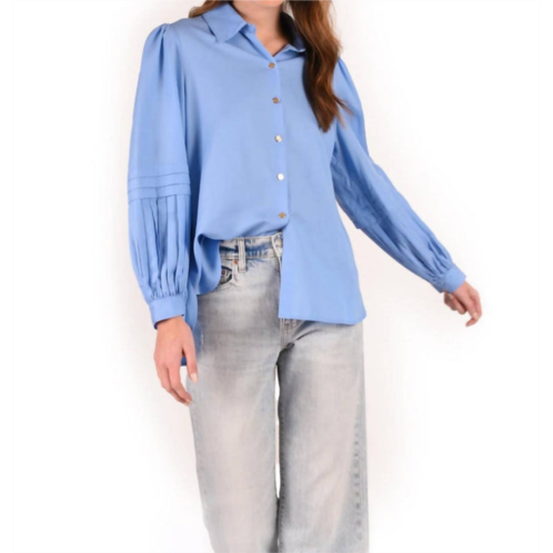 Emily McCarthy oxford shirt in della robia blue