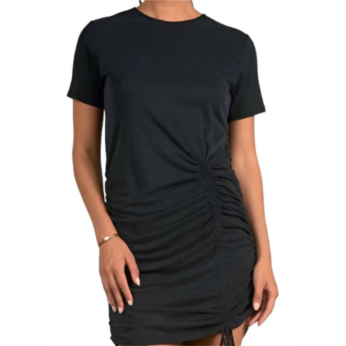 ELAN vacation ready cinched dress in black