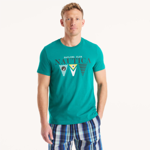 Nautica mens flag graphic t-shirt