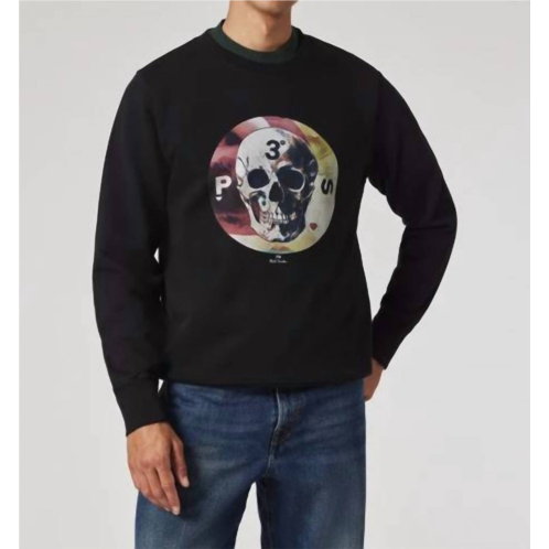 Paul Smith skull print sweatshirt in black