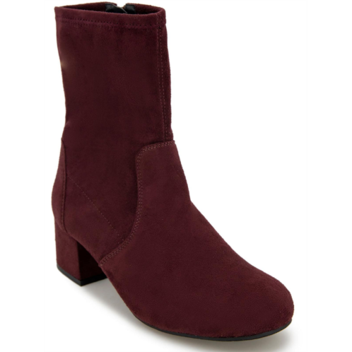 Kenneth Cole Reaction road stretch womens faux suede block heel ankle boots