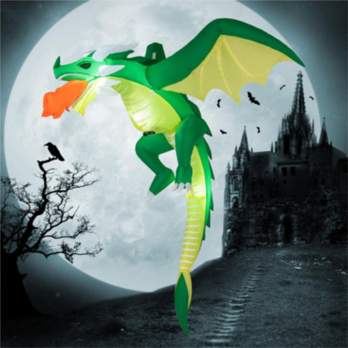 Hivvago 5 feet hanging halloween inflatable dragon