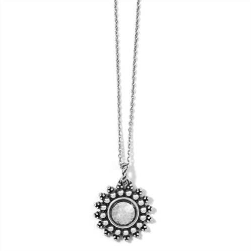 Brighton womens telluride small round necklace in silver