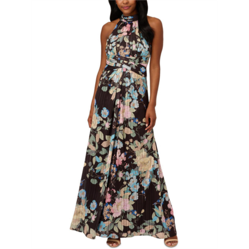 Adrianna Papell womens chiffon floral maxi dress