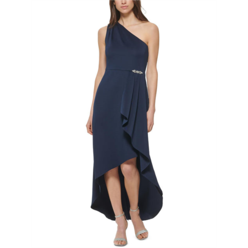 Jessica Howard petites womens ruffled maxi evening dress