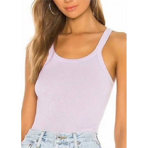 RE/DONE ribbed tank top in lilac