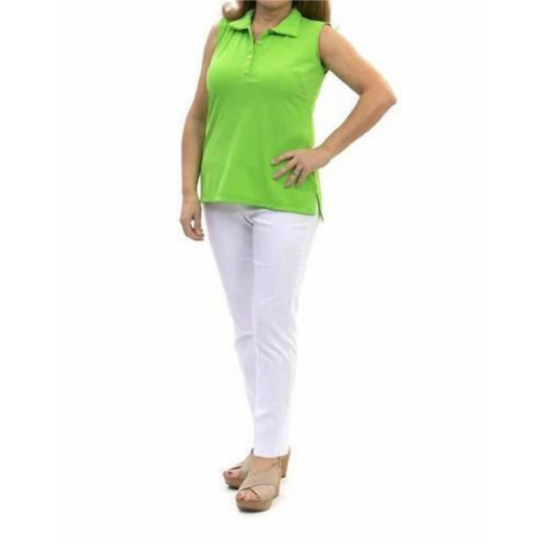 Katherine Way cypress polo in lime