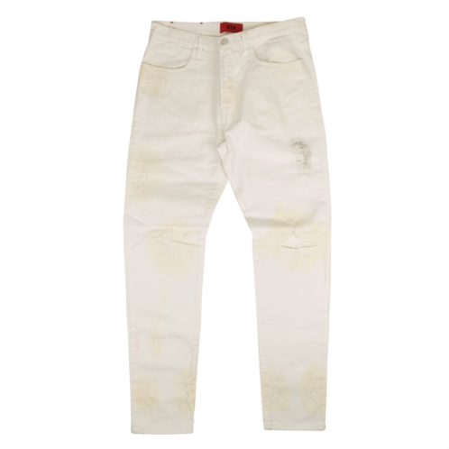 424 ON FAIRFAX distressed jeans - white