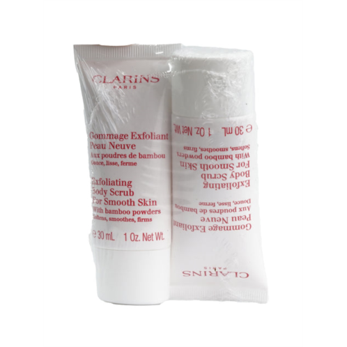 Clarins exfoliating body scrub all skin types 1 oz set of 2