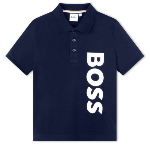 BOSS navy logo polo