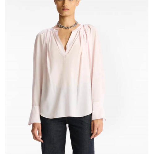 A.L.C. nomad silk top in calcite