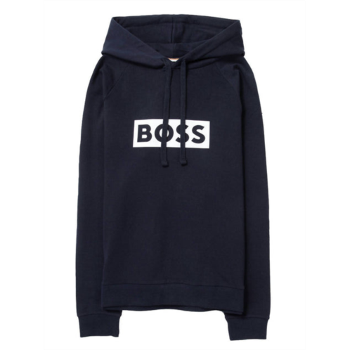 Hugo Boss mens fashion pullover sweatshirt in navy