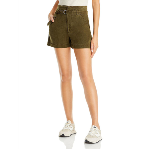 FRAME womens mini tie waist high-waist shorts