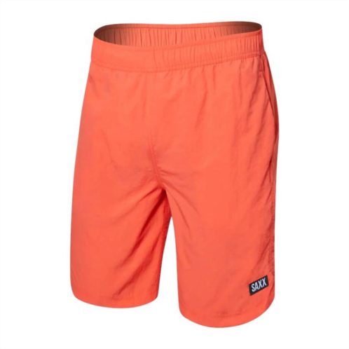 SAXX go coastal 2n1 volley swim shorts 7 in coral