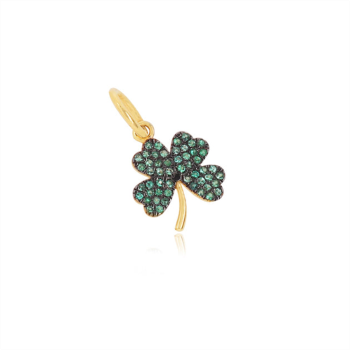 The Lovery emerald clover charm