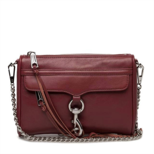 REBECCA MINKOFF mini mac shoulder bag in tawny port