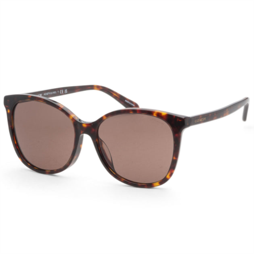 Coach womens 57mm dark tortoise sunglasses