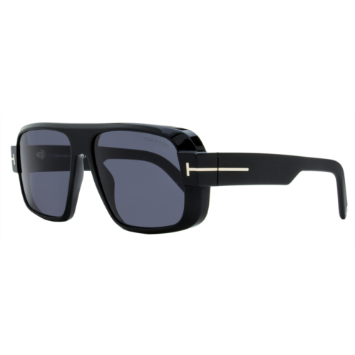 Tom Ford mens turner sunglasses tf1101 01a black 58mm