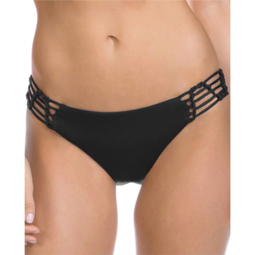 BECCA womens macrame tab side american hipster bikini bottom in black