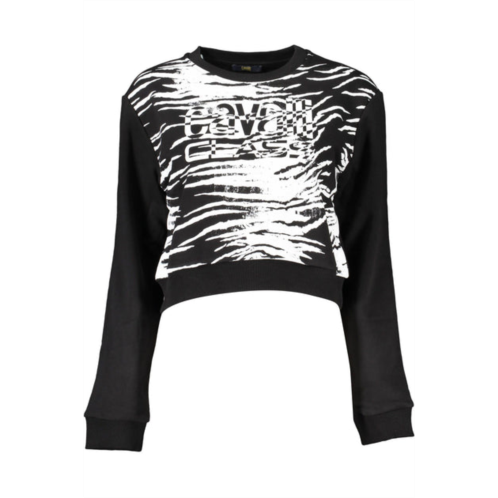 Cavalli Class chic brushed cavalli sweatshirt with logo womens print