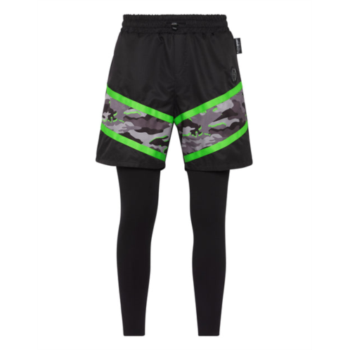 PLEIN SPORT running pants neon amazon edition (camouflage)