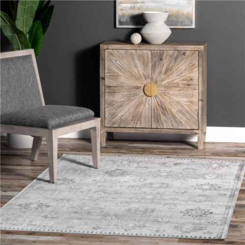 NuLOOM krystin machine washable distressed area rug