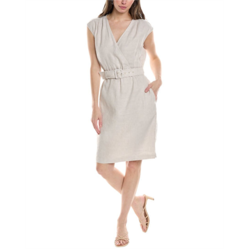 J.McLaughlin solid winifred linen-blend dress