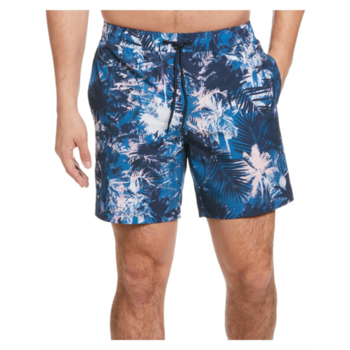 Cubavera mens printed polyester swim trunks