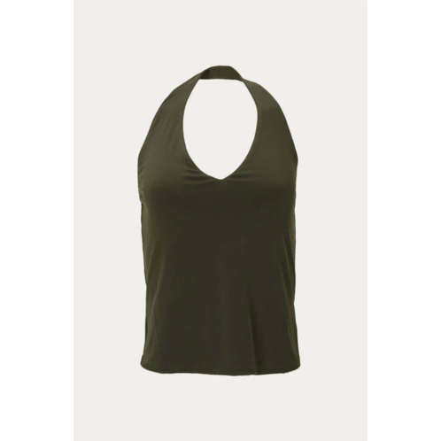 Lanston philosophy halter top in army