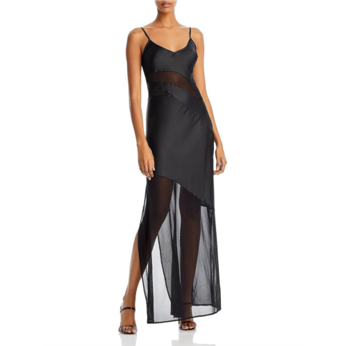 French Connection womens satin mesh slip dress