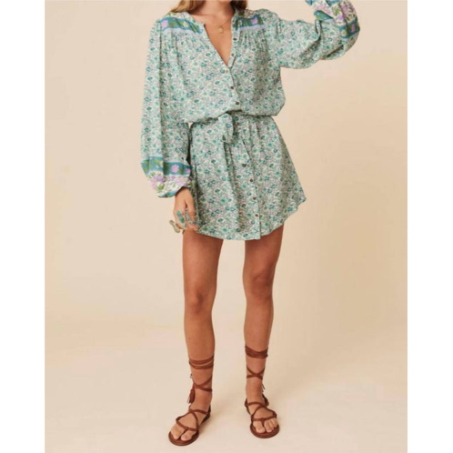 SPELL sienna tunic dress in green