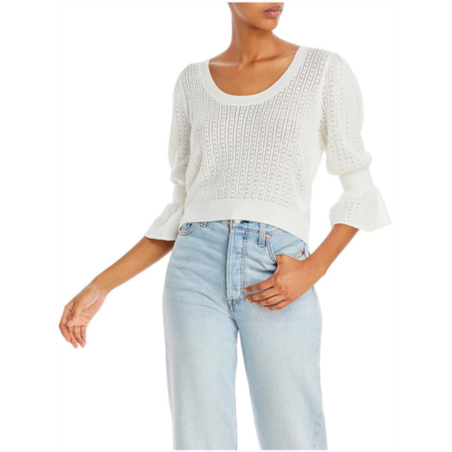 Paige magnolia sweater womens knit scoop neck blouse