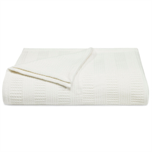 Nautica rope stripe blanket - deck white