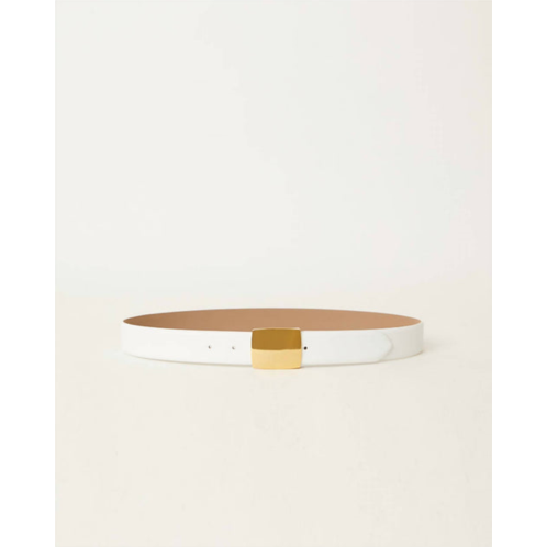 B-LOW THE BELT bonnie belt in white/gold