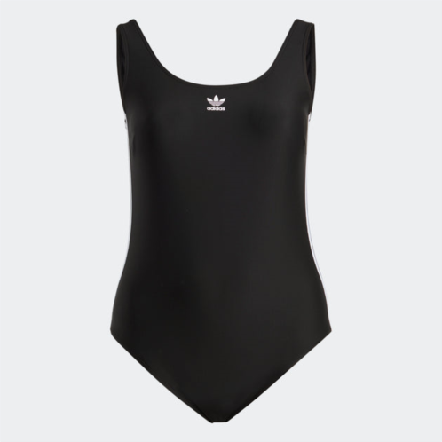 Adidas womens adicolor 3-stripes swimsuit (plus size)