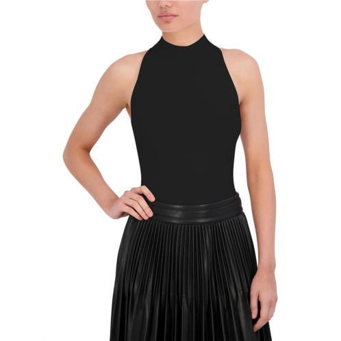 BCBGMAXAZRIA womens ribbed halter bodysuit