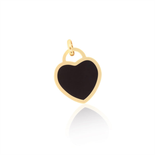 The Lovery onyx heart padlock charm